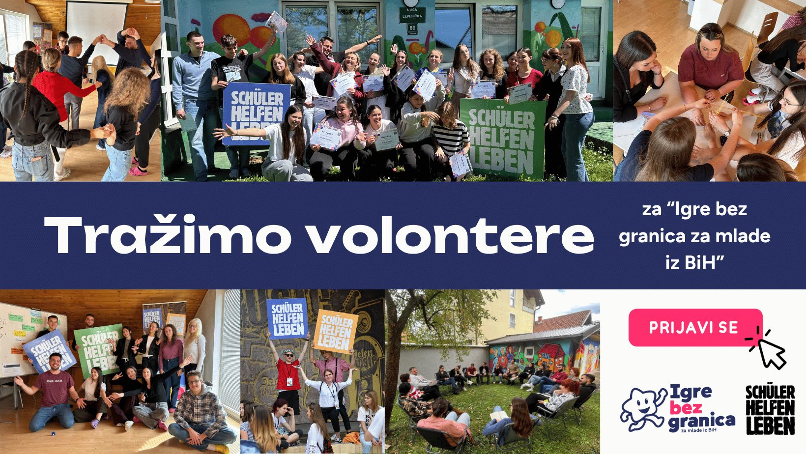 Pridružite se našem timu volontera za “Igre bez granica za mlade iz BiH”